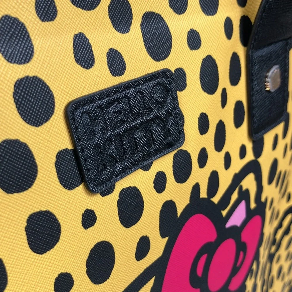 Hello Kitty Cheetah Tote Bag 3 Pc Set Crossbody Purse NWT